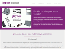 Tablet Screenshot of jay-cee.com.au